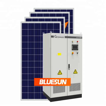 Prix ​​concurrentiel 50kw populaire de Bluesun sur le système d&#39;alimentation solaire en grille à usage industriel